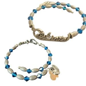 Alex and Ani Vintage Sixty-Six Disney Mickey Mouse BeadBracelet Celebrate Blue